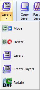 V. DWG-DXF Grupa poleceń DWG-DXF dotyczy importowania zewnętrznych plików. Użytkownik może importować pliki DWG/DXF do programu Scada i wykorzystać je jako przewodnik przy tworzeniu elementów.