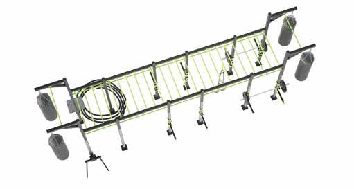 units, dipstanders, boxjump platforms and ropes or snares on the rig two pull-up stations (side left/right) have a height of 3.5 instead of 2.