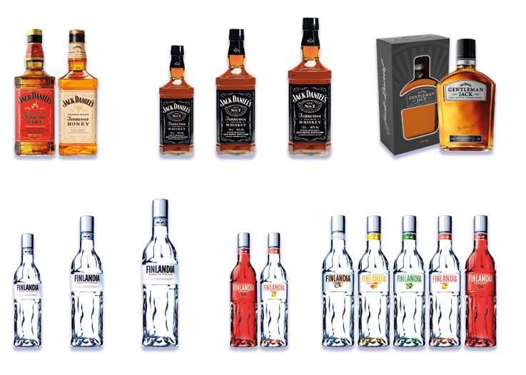 JACK DANIELS WHISKY 35% 0,7 L: FIRE, HONEY 23,99 + Vat 29,51 FINLANDIA 40%:, 0,7 L, 1 L 51,99 + Vat 63,95 BAILEY S IRISH CREAM 17% 0,7 L 36,99 + Vat 45,50 SHERIDAN S LIKIER 15,5%:, 0,7 L 59,99 + Vat