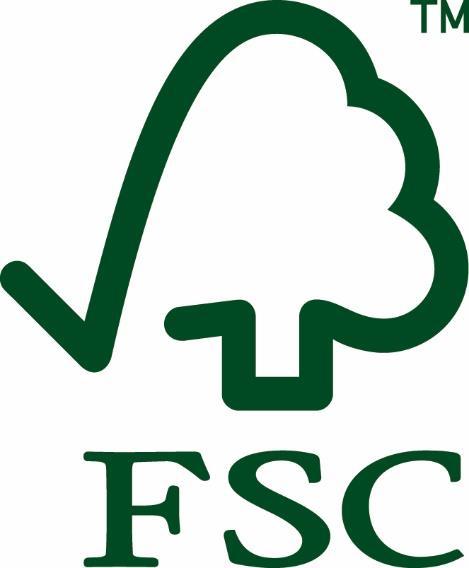 Dodatkowe zastosowanie logo FSC na produktach Samodzielne logo FSC z numerem licencji może być umieszczane bezpośrednio na produkcie (np.
