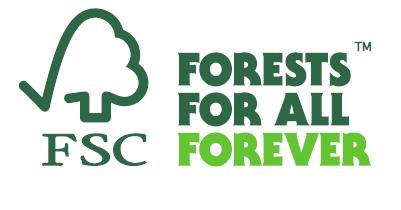 c) logo FSC d) pełnego znaku Forests For