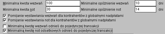 Ich znaczenie jest oczywiste dla tego kontrahenta nie będą drukowane noty lub/i wezwania.