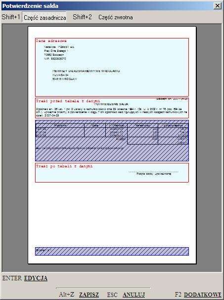 8.11 Rozrachunki na dzień wykres W tym miejscu możemy przedstawić rozrachunki w formie wykresu słupkowego na osi czasu.