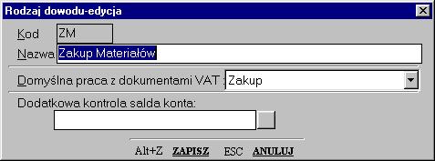 Dzieląc dokumenty na dowody należy jedynie pamiętać, że SFINKS pozwala w ciągu roku obrachunkowego wprowadzić tylko jeden raz ten sam numer dla danego rodzaju dowodu.