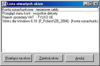 jedynie dane spełniające podane kryteria. O tym, jaki filtr ustawiliśmy informuje nas napis w lewej części ekranu.