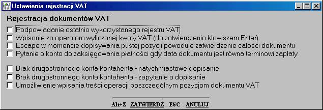 Jedyne do czego ograniczy się wówczas SFINKS, to wyraźne ostrzeżenie na ekranie, że edytujemy dekret związany z fakturą VAT.