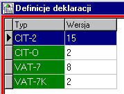 Przeliczenie (Ctrl+P) uruchamia przeliczenie deklaracji. Drukowanie (Ctrl+R) drukuje wybraną deklarację.