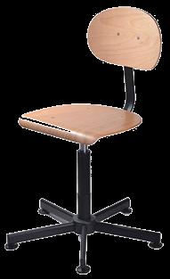 Wyposażenie dodatkowe Krzesła obrotowe KRZESŁO DREWNIANE z podnośnikiem mechanicznym krzesło obrotowe wykonane z wysokiej jakości sklejki zakres regulacji wysokości siedziska przy pomocy podnośnika