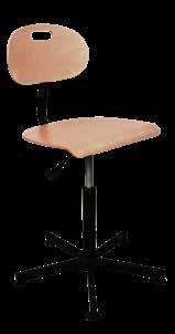 średnicy 700 mm gwarantuje stabilność krzesła w standardowej ofercie krzesło na stopkach, opcjonalnie w wersji na kółkach lub z podnóżkiem Nr kat.