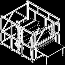 procesu cięcia. Ta kombinacja systemów zapewnia automatyczny przepływ pracy od dostarczania rolki, poprzez automatyczną, zaprogramowaną zmianę rolki do rozciągnięcia materiału lub cięcia.