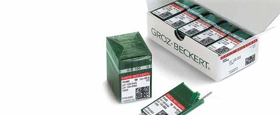 Igły szwalnicze i kaletnicze Groz-Beckert jest jednym z dostawców igieł przemysłowych, precyzyjnych elementów i drobnych narzędzi oraz systemów i usług dla produkcji i łączenia powierzchni