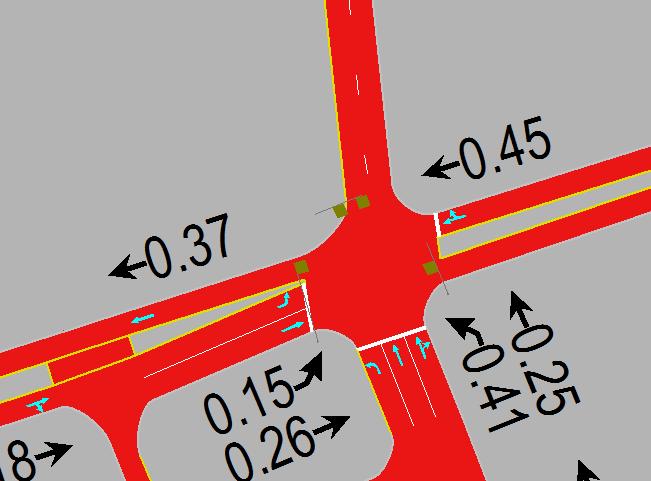 Poniżej zobrazowano stopnie obciążenia dla poszczególnych relacji: Podsumowanie: W szczycie