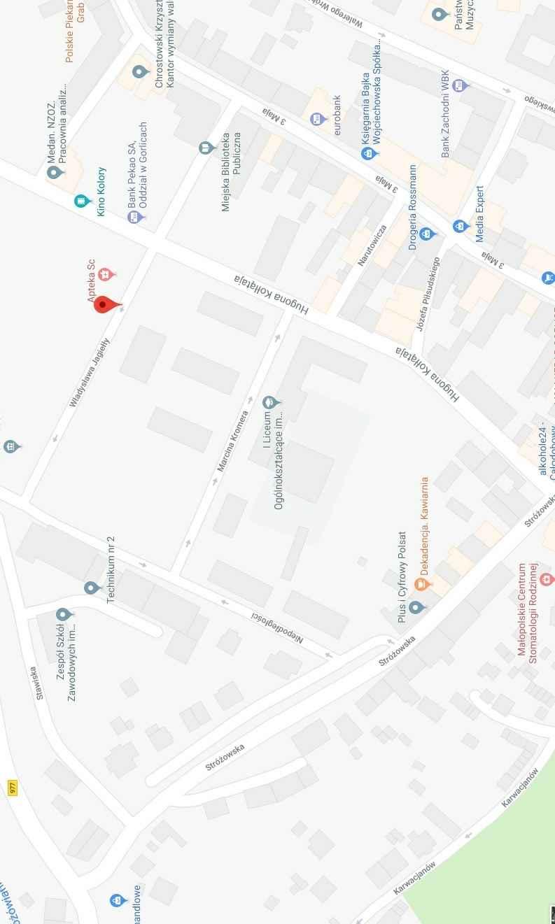 --- orientacyjna trasa budowy kabli pod potrzeby monitoringu wizyjnego Inwestor :
