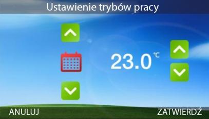 Ustawienia czasu Naciśnij USTAW, a następnie pojawi się menu ustawienia czasu.