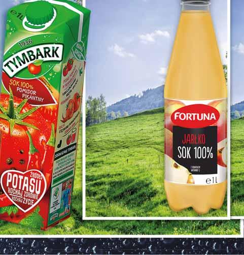 92 SOK POMARAŃCZOWY HORTEX 1 L w promocji również sok jabłkowy i