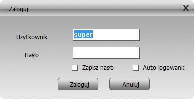 Uruchom CMS przy uruchomieniu należy wprowadzić użytkownika super i hasło zostawiamy bez podawania klikamy Zaloguj, patrz