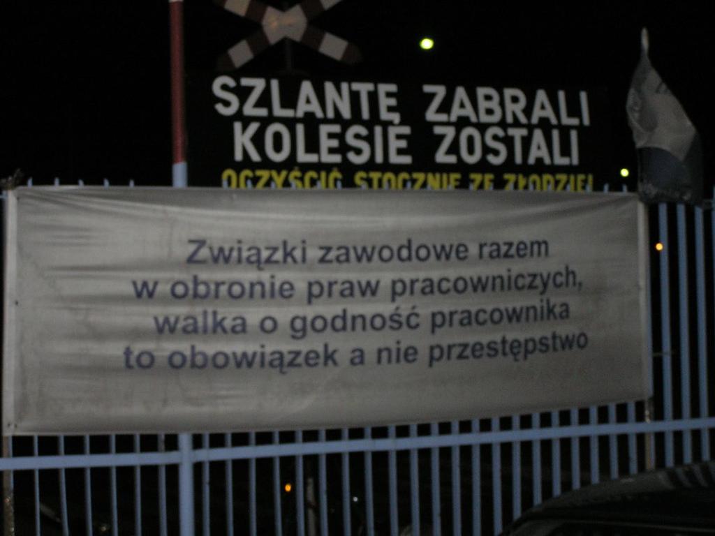 Przykład innych działań akcji protestacyjnej Ponieważ czarne transparenty naruszały porządek prawny RP zostały