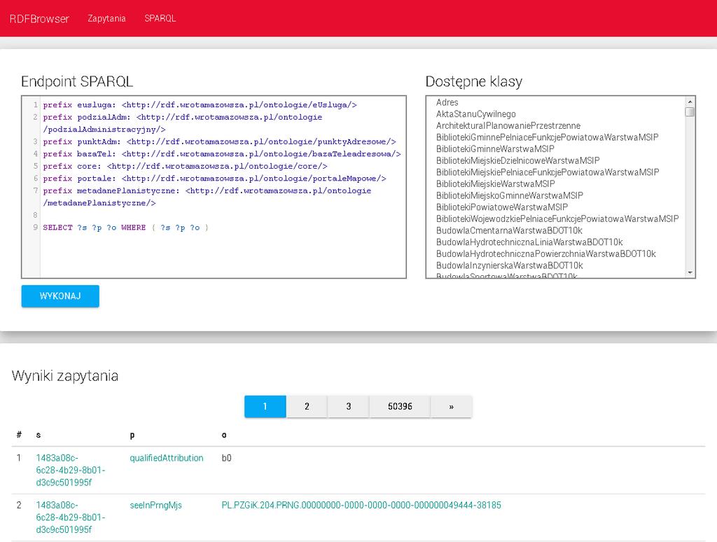 PRZEGLĄDARKA RDF Dostępna pod adresem rdf.
