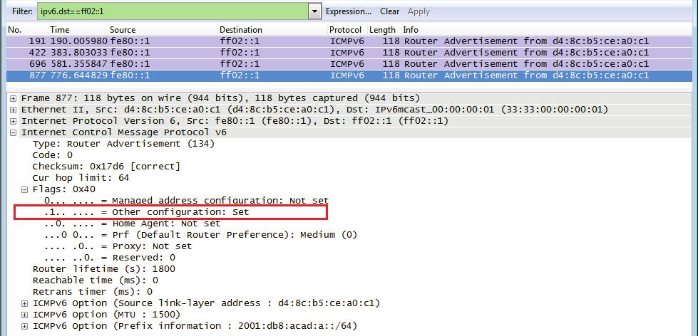 Krok 5: Potwierdź, że PC-A nie uzyskał adresu IPv6 z serwera DHCPv6. Użyj poleceń show ipv6 dhcp binding i show ipv6 dhcp aby sprawdzić, czy komputer PC-A nie uzyskał adresu IPv6 z puli DHCPv6.