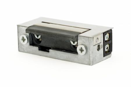 Akcesoria - elektrozaczepy R4 Elektrozaczep symetryczny zwykły Może być zastosowany zarówno do drzwi lewych jak i prawych Zasilanie: DC 12V Pobór prądu: 260 ma Wymiary: 67x29x21 mm 64,00 pln R5