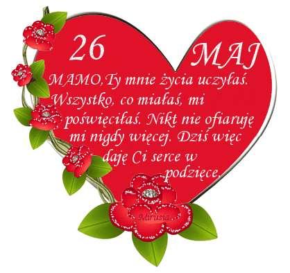 Dzień Matki!!! Dzień matki obchodzimy w Polsce 26 maja. Mamy są wtedy obdarowywane kwiatami i drobnymi upominkami w podziękowaniu za ich miłość i pracę.