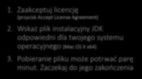 2. Wskaż plik instalacyjny JDK odpowiedni dla twojego