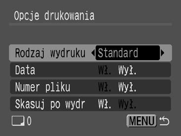 2 Zatwierdź ustawienie. 1. Za pomocą przycisków i wybierz jedną z pozycji menu. 2. Za pomocą przycisków i wybierz odpowiednie ustawienie do skonfigurowania. 3. Naciśnij przycisk.