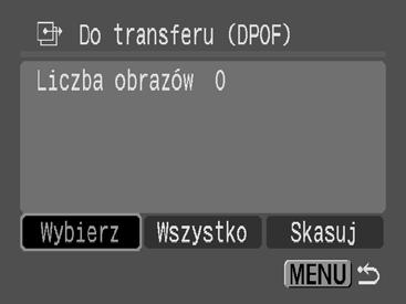Jeśli na karcie pamięci są zapisane ustawienia przesyłania ustawione za pomocą innego aparatu zgodnego ze standardem DPOF, może zostać wyświetlona ikona.