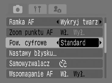 60 2 Zatwierdź ustawienie. 1. Za pomocą przycisków i wybierz opcję [Standard]. 2. Naciśnij przycisk.