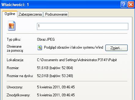 jpeg Aby sprawdzić format, rozdzielczość i rozmiar pliku graficznego w systemie Windows należy: Kliknąć prawym przyciskiem myszy na plik zawierający zdjęcie kandydata i wybrać