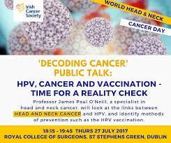 Study: HPV vaccine may prevent head and neck cancer in men The vaccine for cancer-causing human papillomavirus may reduce the rate of oral HPV infections by more