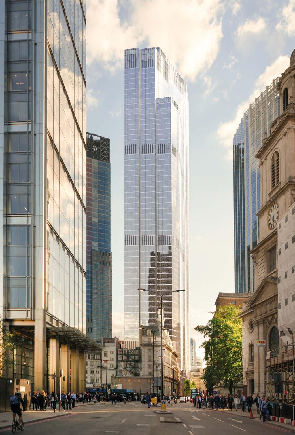 22 Bishopsgate Londyn 1 Klient: Architekt: Usługi: AXA Real Estate PLP Architecture 130 000 m 2 Projekty konstrukcji, udział w tworzeniu modelu 3D, czynny udział w procesie BIM W budowie 3 WSP w