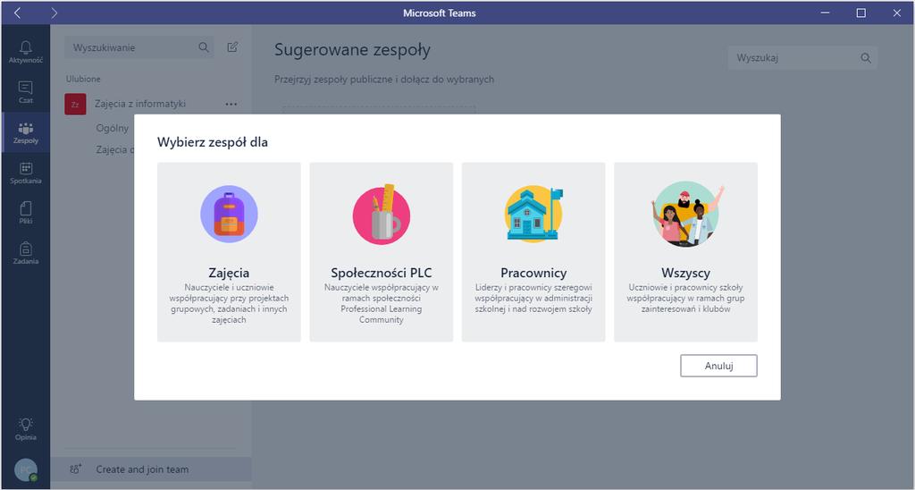 zadaniami i monitorować ich postępy, tworzyć, przesyłać i oceniać testy, przekazywać wiedzę w spersonalizowany sposób przy użyciu aplikacji Notes zajęć w programie OneNote, a także przesyłać,