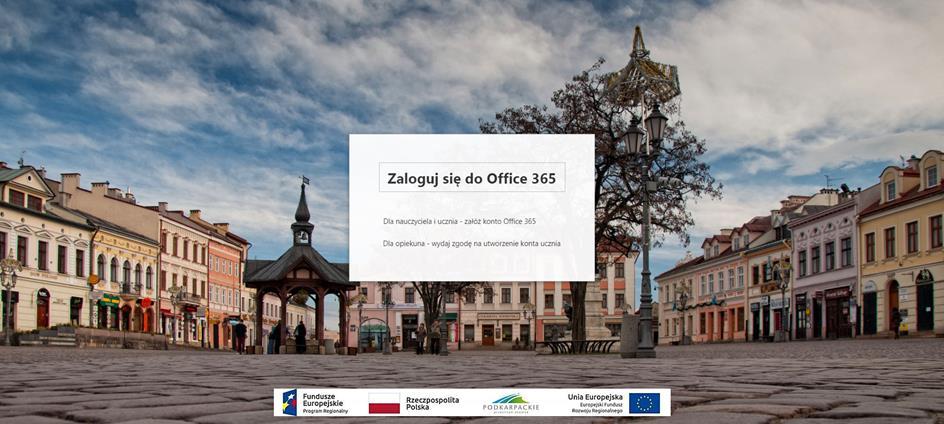 3. Dostęp do poczty oraz pakietu Microsoft Office 365 Dostęp do poczty oraz pakietu Microsoft Office 365 przeznaczony jest dla Uczniów oraz Nauczycieli nadawany