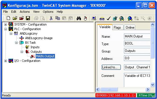 ..) oraz wyłączyć tryb symulacji (Simulation Mode) - opcje menu Online.