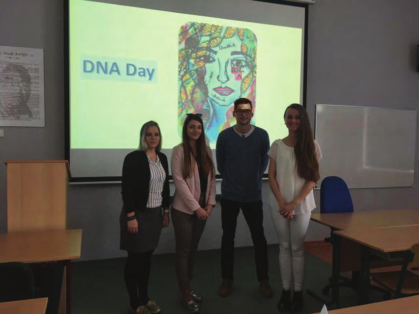 DNA DAY Dňa 25. apríla 2018 sa v priestoroch Fakulty zdravotníckych odborov Prešovskej univerzity v Prešove konal DNA Day.