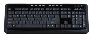 KLWITURY, MYSZKI Klawiatura multimedialna K-05 US --multimedialna klawiatura doskonała do pracy w biurze --dodatkowe klawisze internetowe
