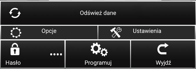 7. ZAPIS KONFIGURACJI Po ustawieniu wszystkich pożądanych parametrów należy użyć przycisk PROGRAMUJ znajdującego się na samym dole okna aplikacji, a następnie zaczekać na potwierdzenie w formie