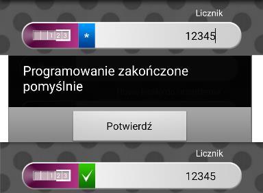 Zaprogramowanie konfiguracji spowoduje automatyczne uruchomienie w urządzeniu trybu instalacyjnego - na wyświetlaczu urządzenia pojawi się napis SEr 5.