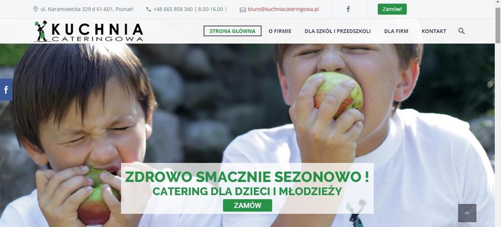 1) Przejście ze strony głównej na portal zamówieniowy