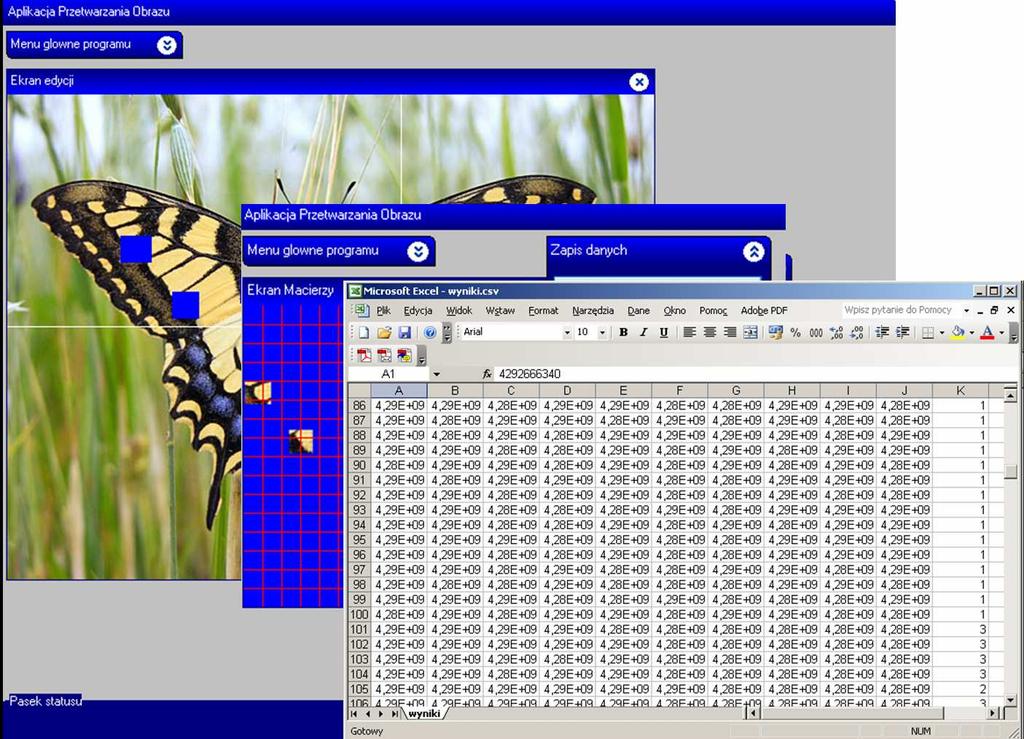 Rys. 6. Proces przetwarzania obrazów do postaci zbiorów uczących Fig. 6. Process of creating learning files Rys. 7. Proces tworzenie modelu neuronowego typu MLP Fig. 7. Process of creating neural network model type MLP 5.