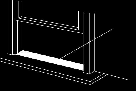 EN INSTALLATION IN SASH WINDOW THAT OPENS VERTICALLY (OPTION) 67 122 cm 67 122 cm Foam rubber seal A (selfadhesive) Window