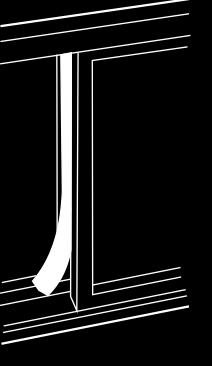 EN INSTALLATION IN SASH WINDOW THAT OPENS HORIZONTALLY (OPTION) Window insert Foam rubber seal A