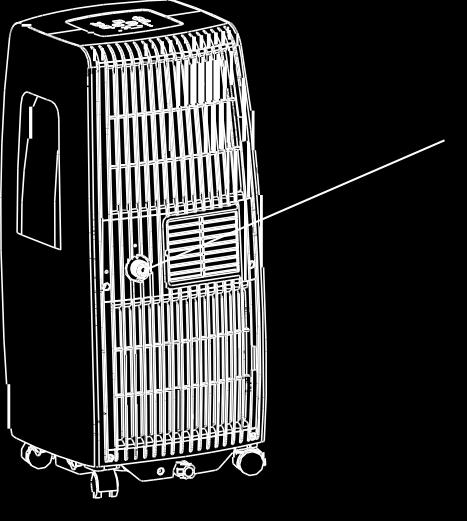 21 In dehumidification mode, remove the drain plug on the back of the appliance