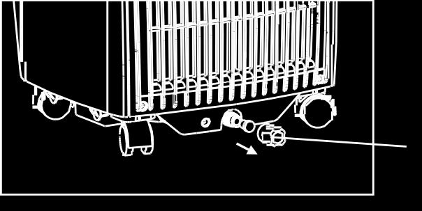 Lead the hose to a suitable drain (fig. 21 and 22).