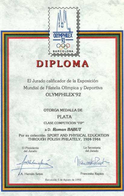 OLYMPHILEX 92 BARCELONA
