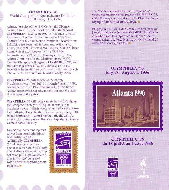 OLYMPHILEX 96 ATLANTA Wśród Gości podczas