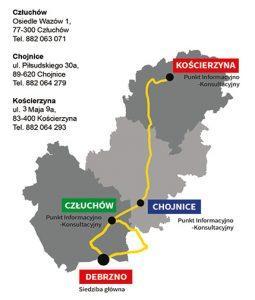 Obszar realizacji: powiat człuchowski powiat chojnicki powiat