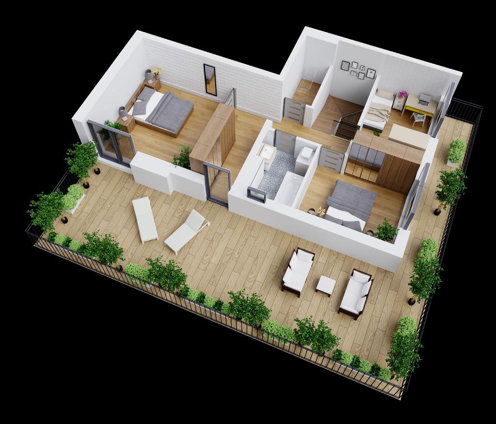 Wyjątkowo jasna i komfortowa przestrzeń o metrażu, m², zapewni przyszłym mieszkańcom