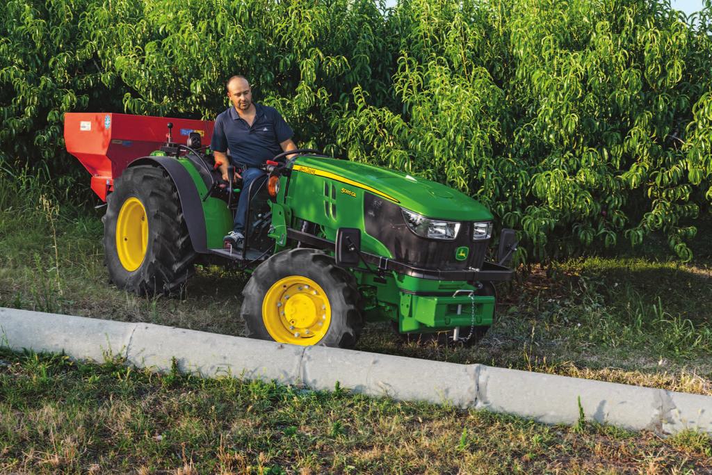 Ciągniki serii 5GL przekładnia, układ hydrauliczny i WOM 5 Przekładnia, układ hydrauliczny i WOM Nowa seria 5GL została wyposażona w wytrzymałą i